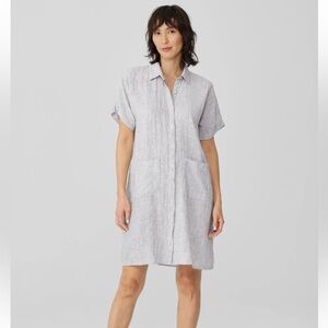 Eileen Fisher Gray Casual Button Down Shirt